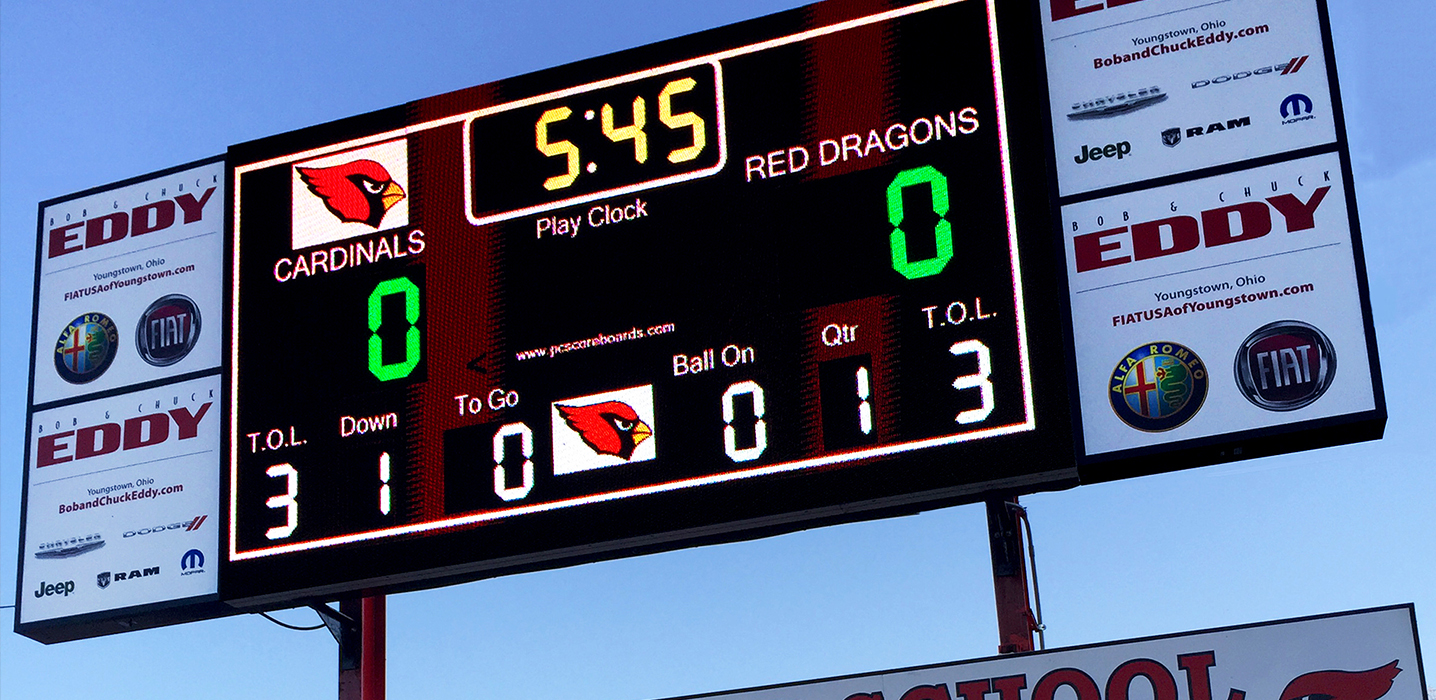 Youngstown, OH | 16mm | 35.25' x 20' | College Scoreboard
